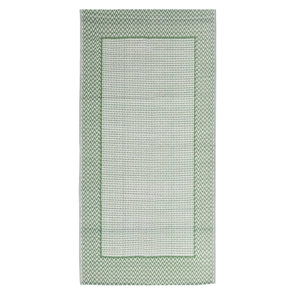 Vidaxl außerhalb des Teppichs 80x150 cm Polypropengrün