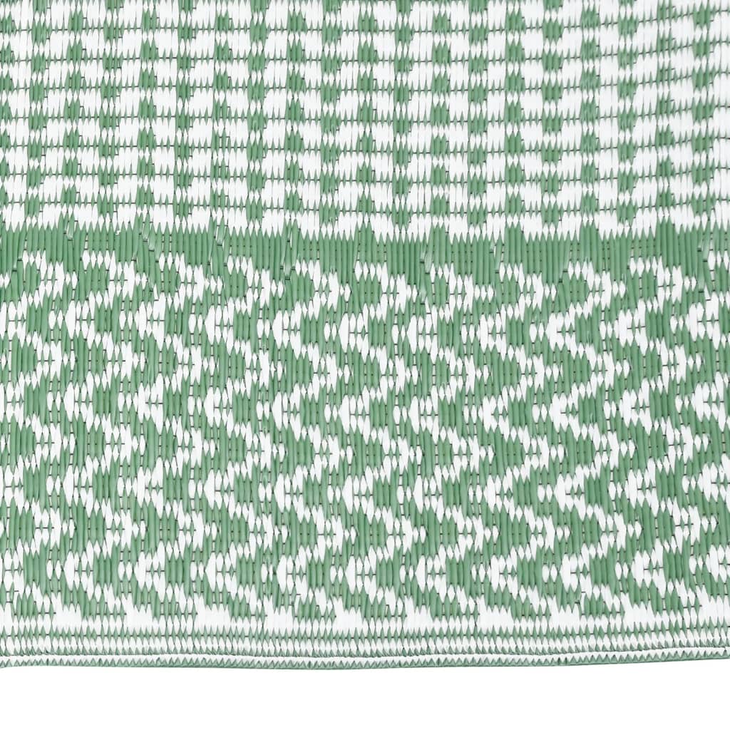 Vidaxl außerhalb des Teppichs 80x150 cm Polypropengrün