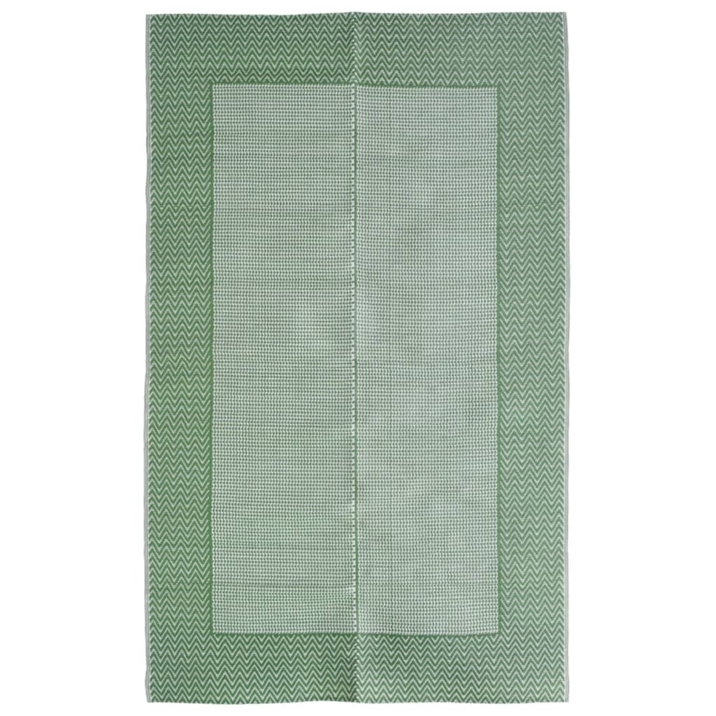 Vidaxl außerhalb Teppich 120x180 cm Polypropengrün