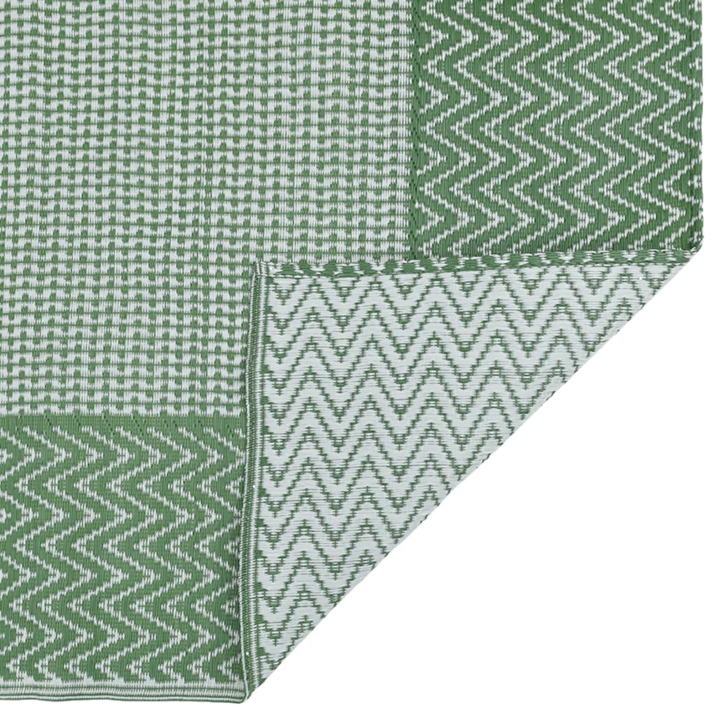 Vidaxl außerhalb Teppich 120x180 cm Polypropengrün