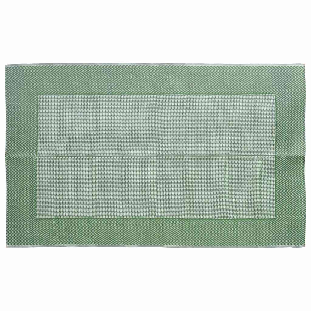 Vidaxl außerhalb des Teppichs 140x200 cm Polypropengrün