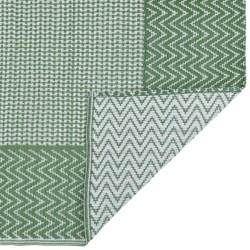 Vidaxl außerhalb des Teppichs 140x200 cm Polypropengrün