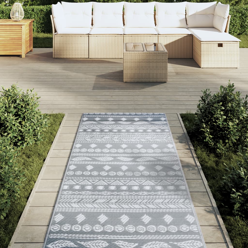 VIDAXL Outside Rug 80x250 cm Polypropengrau