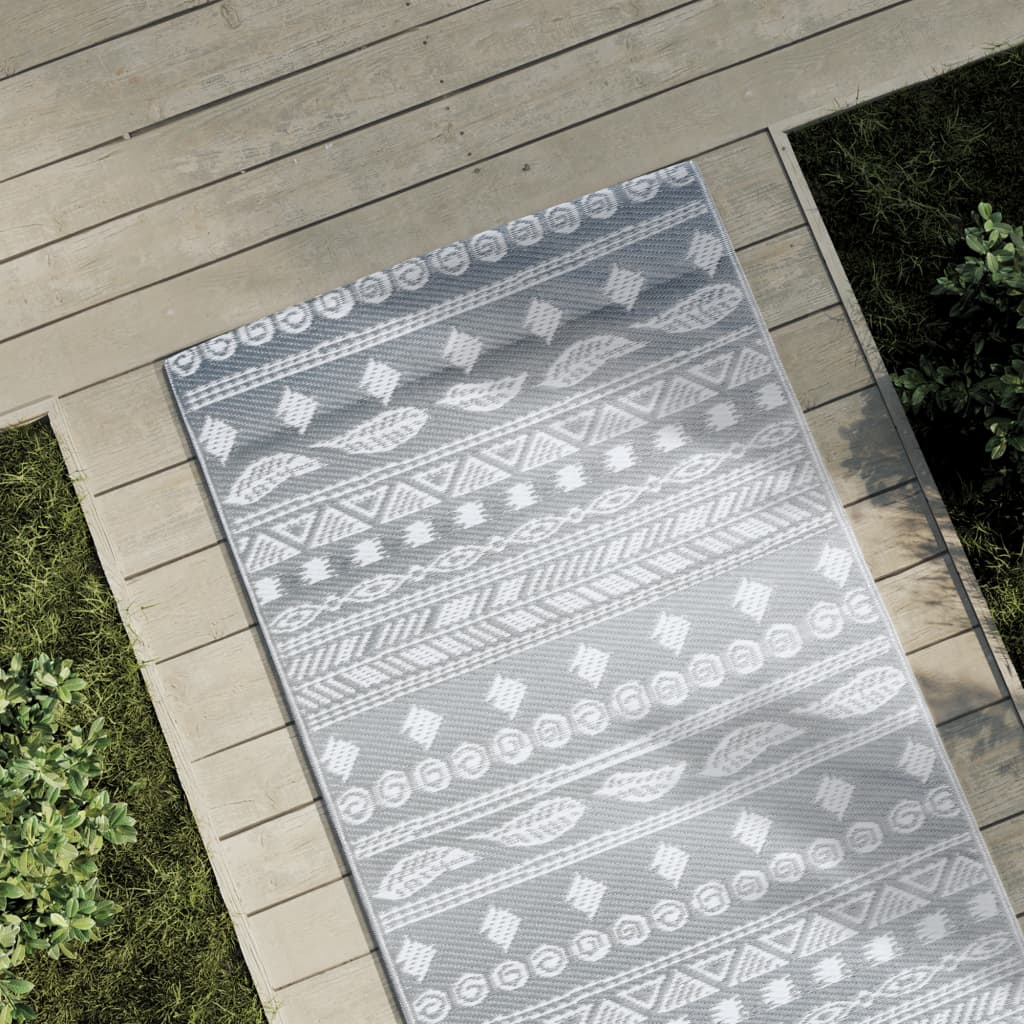 VIDAXL Outside Rug 80x250 cm Polypropengrau
