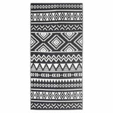 Vidaxl außerhalb des Teppichs 80x150 cm Polypropen Schwarz - afbeelding 2