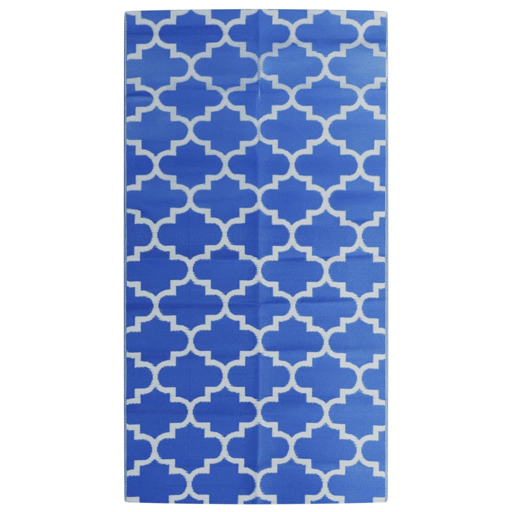 VIDAXL Outside Rug 80x150 cm Polypropenblau