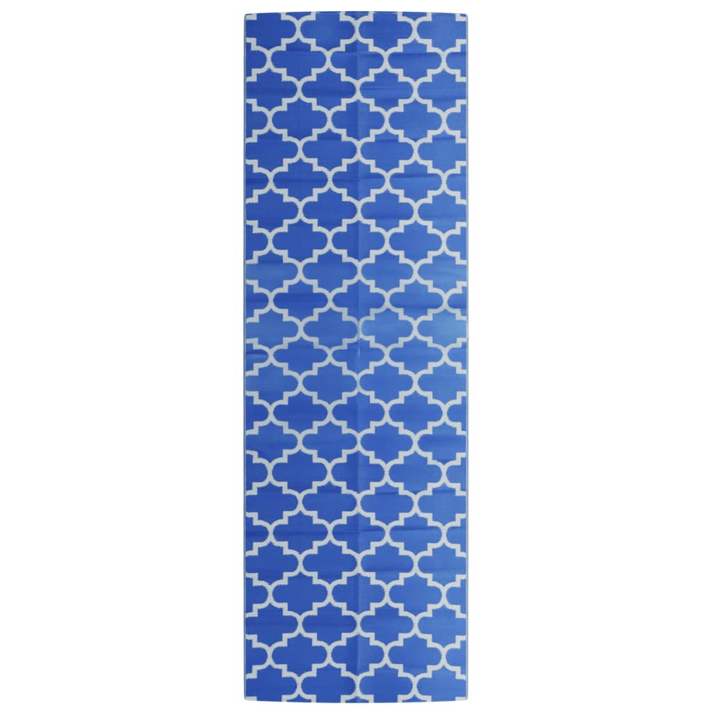 VIDAXL Outside Rug 80x250 cm Polypropenblau