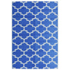 Vidaxl außerhalb des Teppichs 140x200 cm Polypropenblau