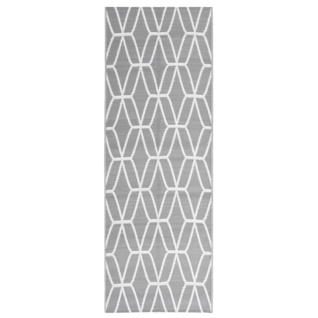 VIDAXL Outside Rug 80x250 cm Polypropengrau