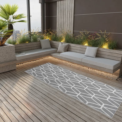 VIDAXL Outside Rug 80x250 cm Polypropengrau