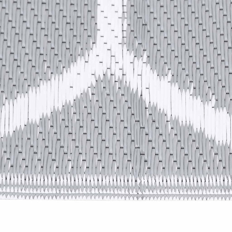 Vidaxl außerhalb des Teppichs 140x200 cm Polypropengrau