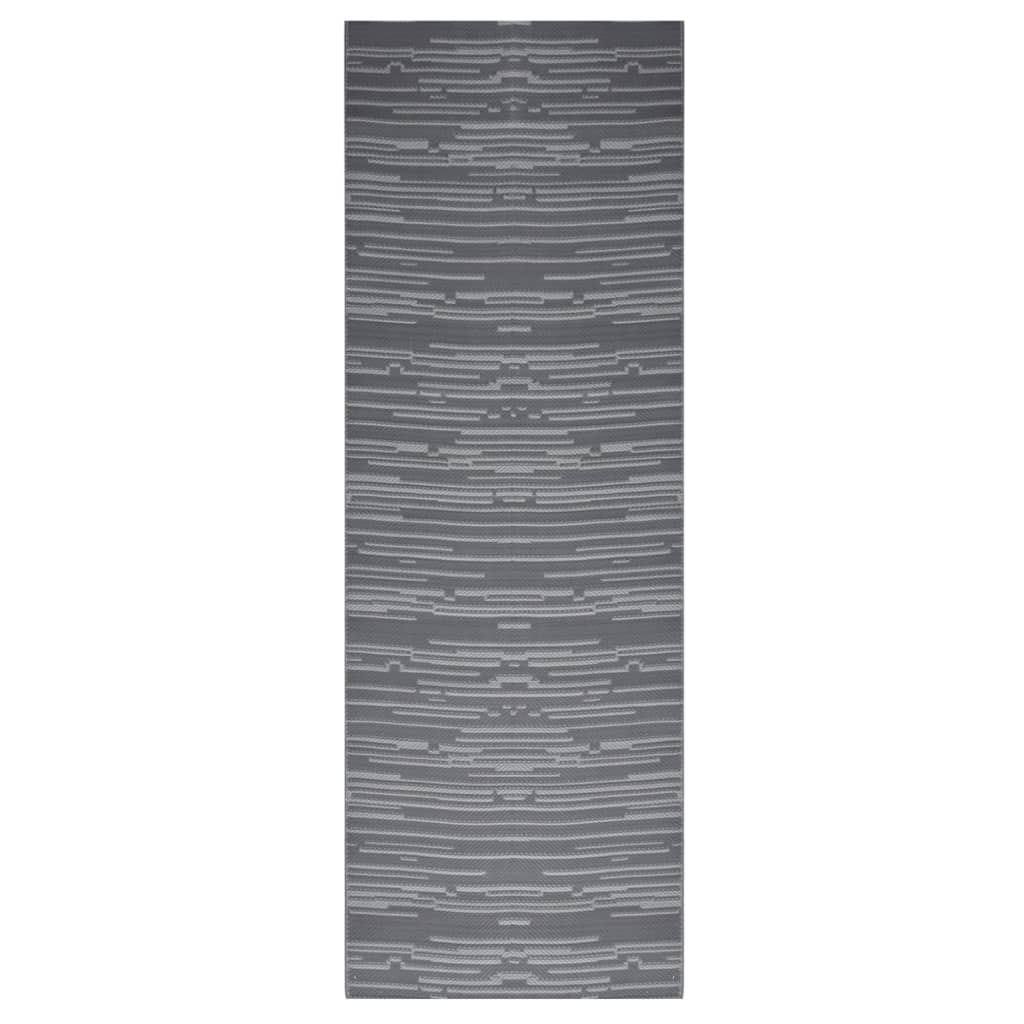 VIDAXL Outside Rug 80x250 cm Polypropen Anthrazit -gelöscht