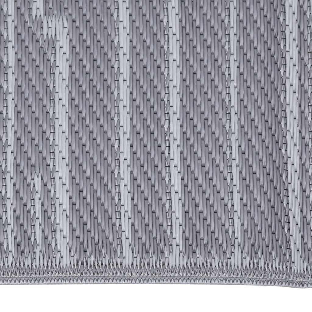 VIDAXL Outside Rug 80x250 cm Polypropen Anthrazit -gelöscht