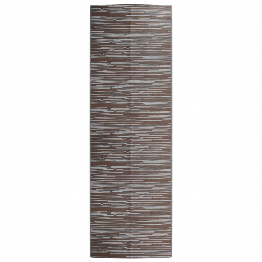 VIDAXL Outside Rug 80x250 cm Polypropen braun