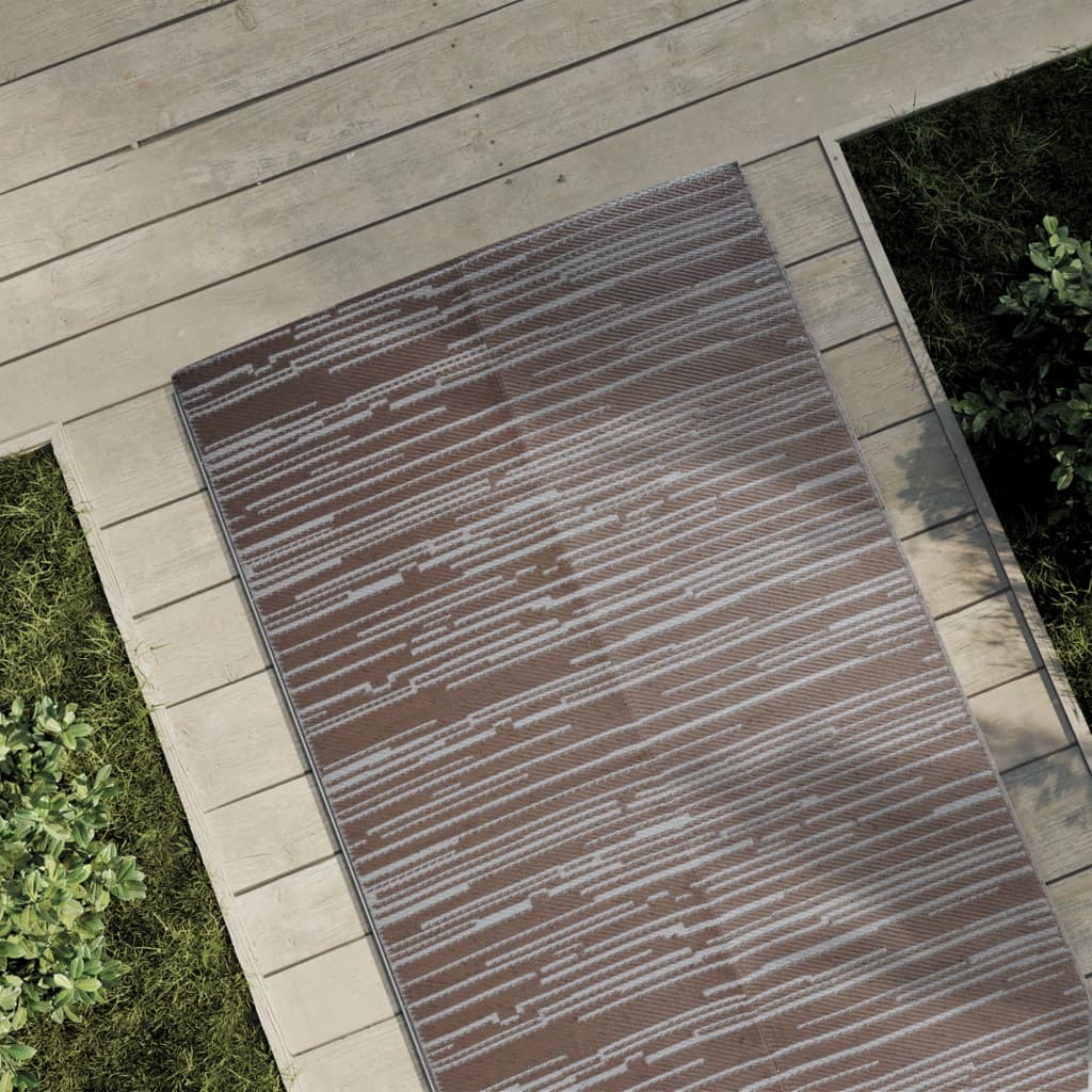 VIDAXL Outside Rug 80x250 cm Polypropen braun