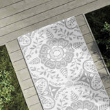 Vidaxl außerhalb des Teppichs 80x250 cm Polypropen hellgrau - afbeelding 3