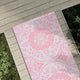 VIDAXL Outside Rug 80x250 cm Polypropen rosa