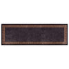 Vidaxl Teppich waschbarer Anti-Rutsch 80x300 cm Schwarz und Goldfarbe