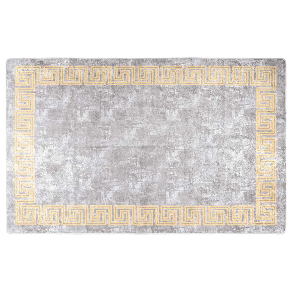 Vidaxl Teppich waschbarer Anti-Rutsch 80x150 cm Grau