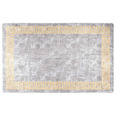 Vidaxl Teppich waschbarer Anti-Rutsch 80x150 cm Grau