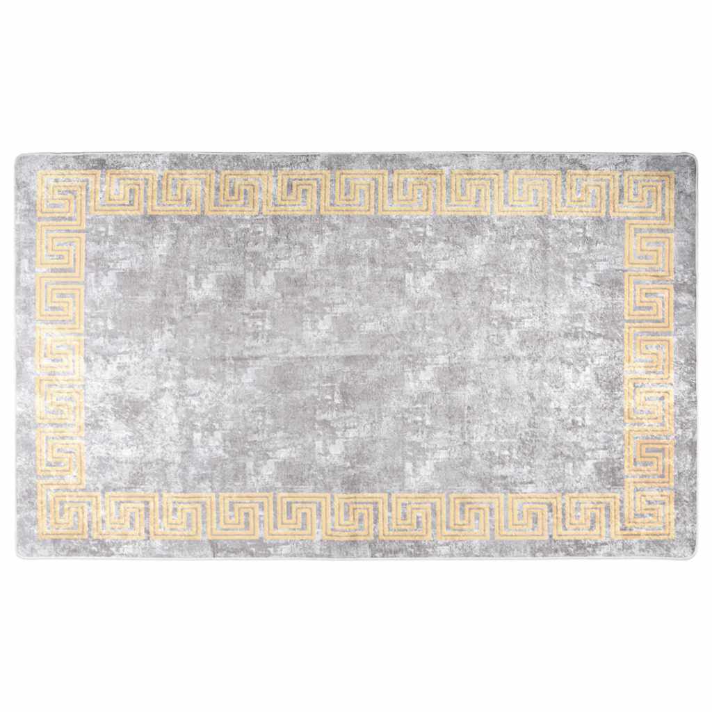 Vidaxl Teppich waschbarer Anti-Rutsch 120x180 cm Grau