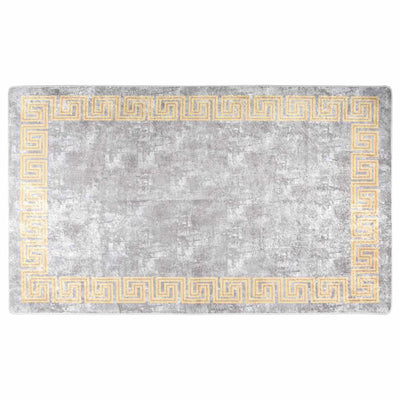 Vidaxl Teppich waschbarer Anti-Rutsch 120x180 cm Grau