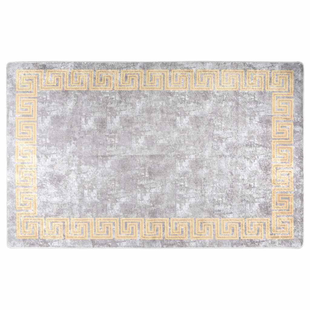 Vidaxl Teppich waschbarer Anti-Rutsch 160x230 cm Grau