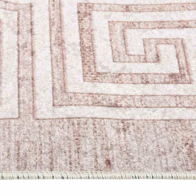 Vidaxl Teppich waschbarer Anti-Rutsch 80x150 cm Beige