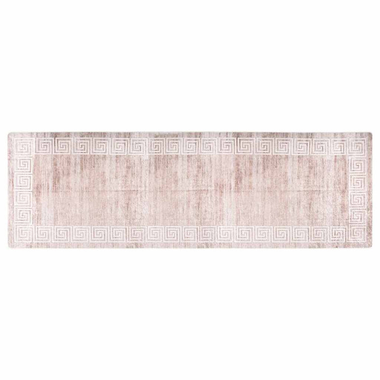 Vidaxl Teppich waschbarer Anti-Rutsch 80x300 cm Beige
