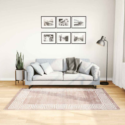 Vidaxl Teppich waschbarer Anti-Rutsch 120x180 cm Beige