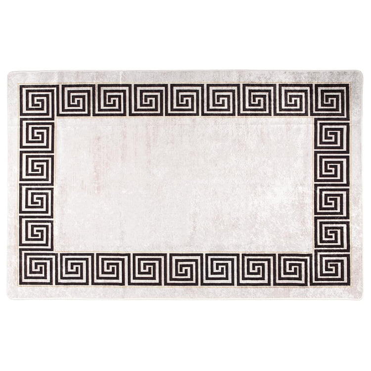 Vidaxl Teppich waschbarer Anti-Rutsch 80x150 cm Licht Beige