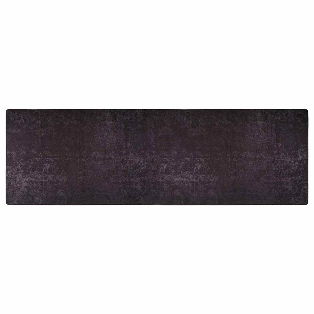 Vidaxl Teppich waschbarer Anti-Rutsch 80x300 cm Anthrazitfarben