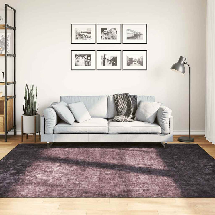 Vidaxl Teppich waschbarer Anti-Rutsch 160x230 cm Anthrazitfarben