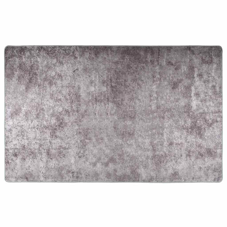 Vidaxl Teppich waschbarer Anti-Rutsch 160x230 cm Grau