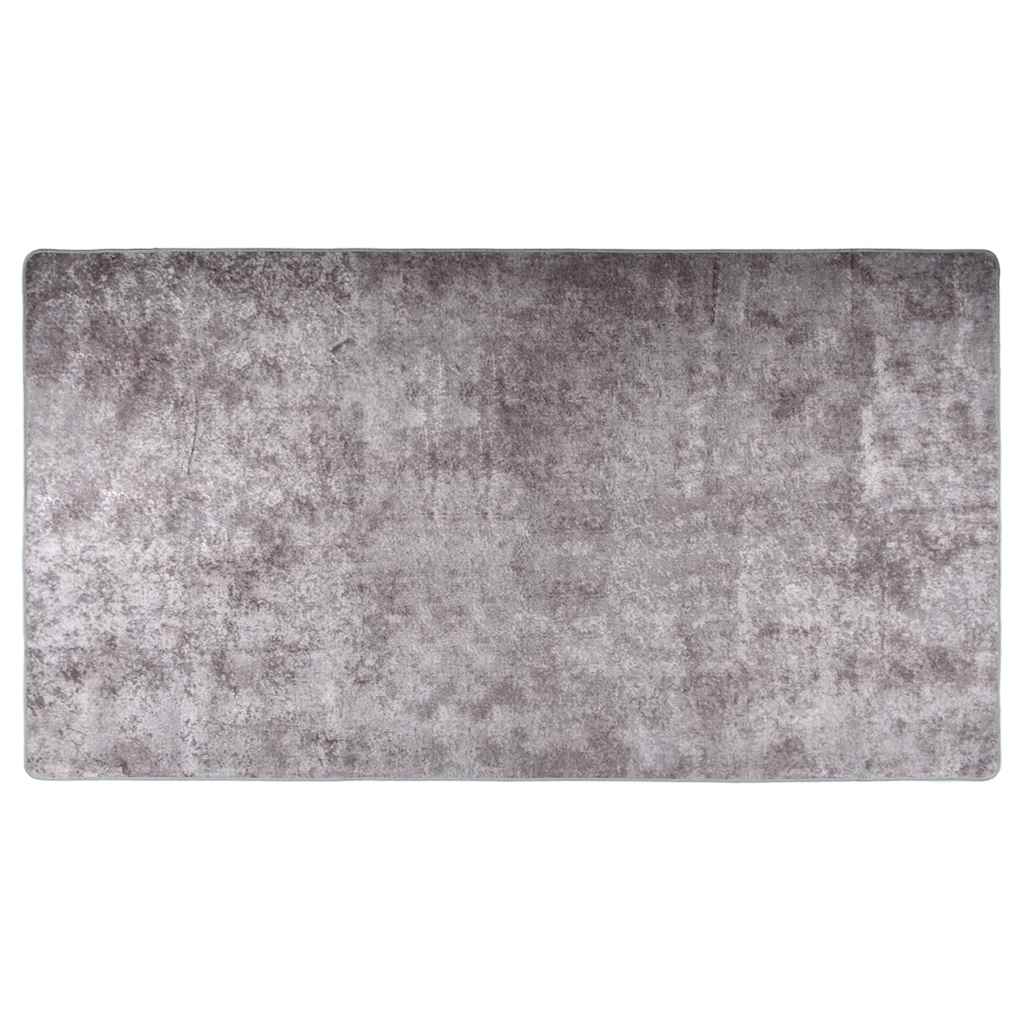 Vidaxl Teppich waschbarer Anti-Rutsch 190x300 cm Grau