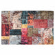 Vidaxl Teppich waschbarer Anti-Schlupf-Patchwork 80x150 cm mehrfarbig