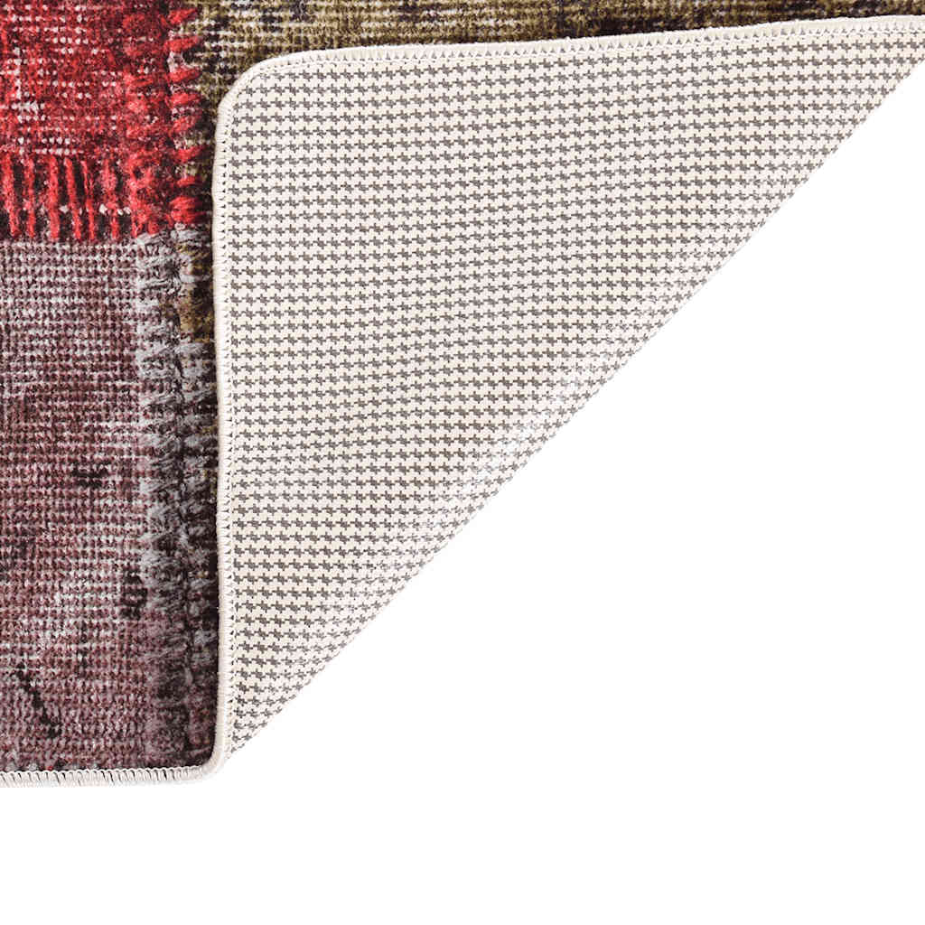 Vidaxl Teppich waschbarer Anti-Schlupf-Patchwork 160x230 cm mehrfarbig