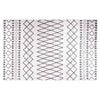 Vidaxl Teppich waschbarer Anti-Rutsch 80x150 cm Schwarz und Weiß