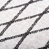 Vidaxl Teppich waschbarer Anti-Rutsch 80x150 cm Schwarz und Weiß