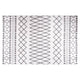 Vidaxl Teppich waschbarer Anti-Rutsch 160x230 cm Schwarz und Weiß