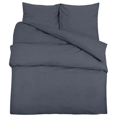 Vidaxl Duvet Overlay Set Leicht 155 x 220 cm Mikrofaser -Anthrazit