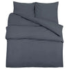 Vidaxl Duvet -Overlay -Set Leicht 200x200 cm Mikrofaser -Anthrazit