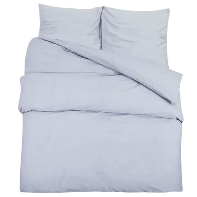 Vidaxl Duvet Overlay Set Leicht 240 x 220 cm Mikrofasergrau