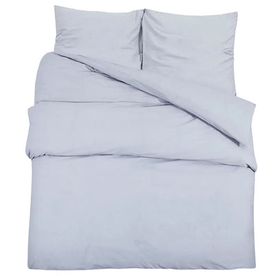 Vidaxx Bettbezug-Set leicht 135x200 cm Mikrofaser grau