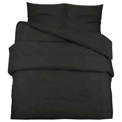 Vidaxl Duvet Overlay Set Leicht 240 x 220 cm Mikrofaserschwarz