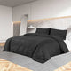 Vidaxl Duvet Overlay Set Leicht 135x200 cm Mikrofaserschwarz