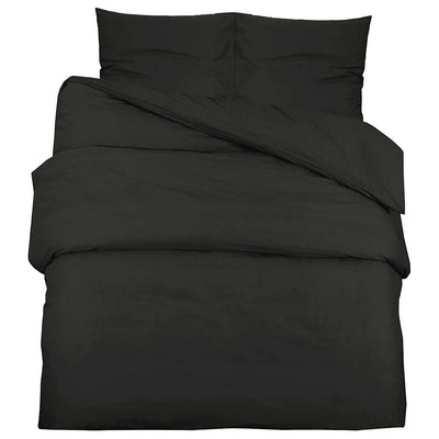 Vidaxl Duvet Overlay Set Leicht 155x220 cm Mikrofaserschwarz