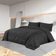 Vidaxl Duvet Overlay Set Leichtes Gewicht 200x220 cm Mikrofaserschwarz