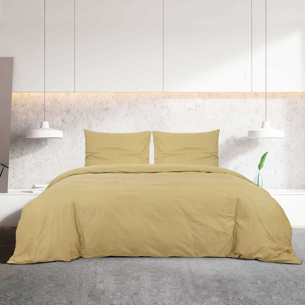 Vidaxx Bettbezug-Set leicht 140x200 cm Mikrofaser Taupe