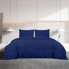 Vidaxl Duvet Crossing Set 200x200 cm Mikrofaser Marine Blau